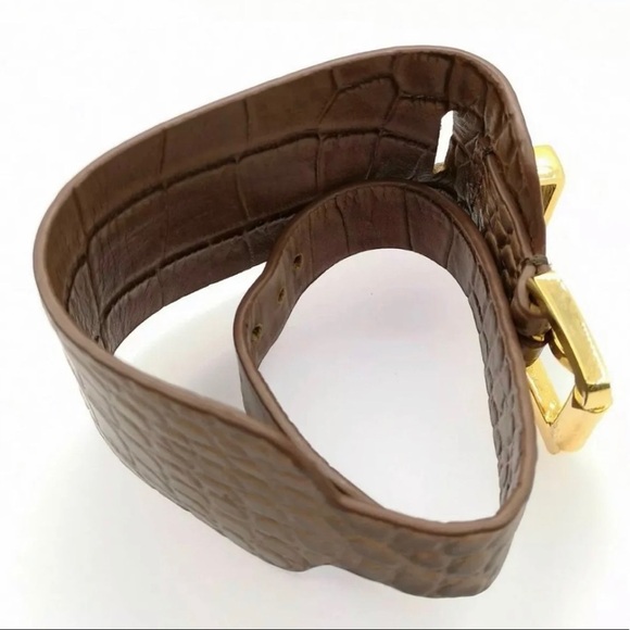 Michael Kors Leather Cuff Wrap Bracelet (Authentic) - Retailed $160 at Saks - Picture 3 of 5